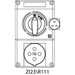 Instalační souprava ZI2 se spínačem 0-I - 23\R111