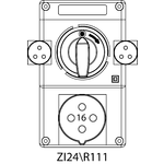 Switch socket ZI2 with disconnector 0-I - 24\R111
