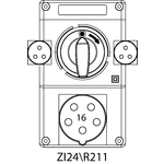 Instalační souprava ZI2 se spínačem 0-I - 24\R211
