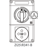 Instalační souprava ZI2 se spínačem 0-I - 25\R341-B