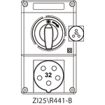 Instalační souprava ZI2 se spínačem 0-I - 25\R441-B