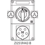 Instalační souprava ZI2 se spínačem 0-I - 25\R442-B