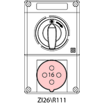 Switch socket ZI2 with disconnector 0-I - 26\R111