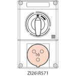 Switch socket ZI2 with disconnector 0-I - 26\R571