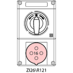 Устройство вводно-распределительное ZI2 с переключателем L-0-P - 26\R121