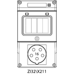 Montageset ZI3 ohne Absicherungen - 32\X211