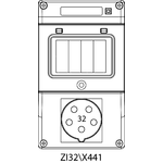 Montageset ZI3 ohne Absicherungen - 32\X441