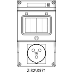 Montageset ZI3 ohne Absicherungen - 32\X571