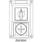 Switch socket ZI with disconnector 0-I - 02\R341