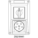 Instalační souprava ZI se spínačem 0-I - 02\R441