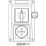 Instalační souprava ZI se spínačem 0-I - 03\R111