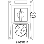 Instalační souprava ZI se spínačem 0-I - 03\R211