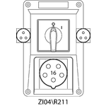 Instalační souprava ZI se spínačem 0-I - 04\R211