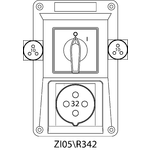Switch socket ZI with disconnector 0-I - 05\R342