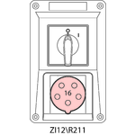 Instalační souprava ZI se spínačem 0-I - 12\R211