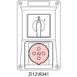Пристрій ввідно-розпридільчий ZI з вимикачем 0-I - 12\R341