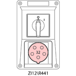 Instalační souprava ZI se spínačem 0-I - 12\R441
