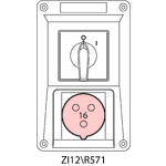 Пристрій ввідно-розпридільчий ZI з вимикачем 0-I - 12\R571