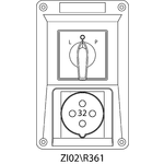 Instalační souprava ZI se spínačem L-0-P - 02\R361