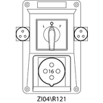 Instalační souprava ZI se spínačem L-0-P - 04\R121