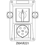 Instalační souprava ZI se spínačem L-0-P - 04\R221