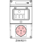 Instalační souprava ZI3 s jističem - 36\R211