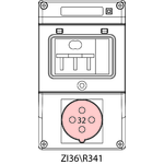 Switch socket ZI3 with miniature circuit breaker - 36\R341