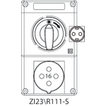 Instalační souprava ZI2 se spínačem 0-I (SCHUKO) - 23\R111-S