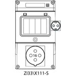 Switch socket ZI3 without protection (SCHUKO) - 33\X111-S