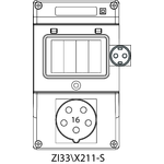 Switch socket ZI3 without protection (SCHUKO) - 33\X211-S