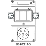 Zestaw instalacyjny ZI3 bez wyłącznika nadprądowego (SCHUKO) - 34\X211-S