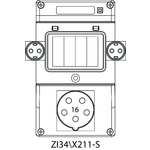 Switch socket ZI3 without protection (SCHUKO) - 34\X211-S