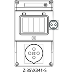 Switch socket ZI3 without protection (SCHUKO) - 35\X341-S