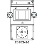 Switch socket ZI3 without protection (SCHUKO) - 35\X342-S