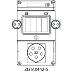 Montageset ZI3 ohne Absicherungen (SCHUKO) - 35\X442-S