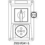 Instalační souprava ZI se spínačem 0-I (SCHUKO) - 05\R341-S