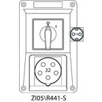 Instalační souprava ZI se spínačem 0-I (SCHUKO) - 05\R441-S