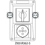 Zestaw instalacyjny ZI z rozłącznikiem L-0-P (SCHUKO) - 05\R362-S