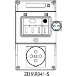 Instalační souprava ZI3 s jističem (SCHUKO) - 35\R341-S
