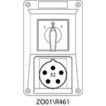 Switch receptacle ZO - 01\R461