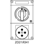Пристрій ввідно-розпридільчий ZO з вимикачем - 21\R341