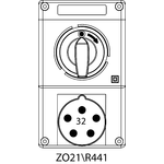 Switch receptacle ZO with disconnector - 21\R441