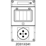 Switch receptacle ZO without protection - 31\X341