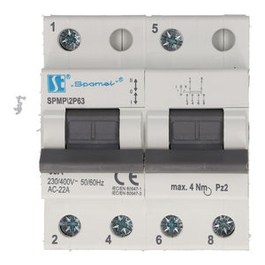 Modular switch Mains-Generator 2-pole SPMP\2P63 - Product picture