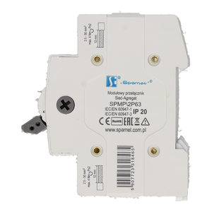 Modularer Schalter Netzwerk-Aggregat 2-polig SPMP\2P63 - Produktfoto