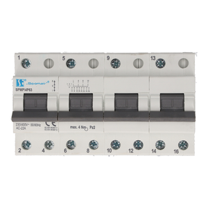 Modularer Schalter Netzwerk-Aggregat 4-polig SPMP\4P63 - Produktfoto