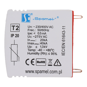 Varistor surge protective device type 2 (class C) four-pole SPMO20C\4P - Product picture