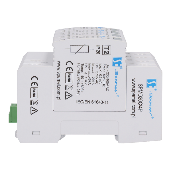 Varistor surge protective device type 2 (class C) four-pole SPMO20C\4P - Снимка на изделието