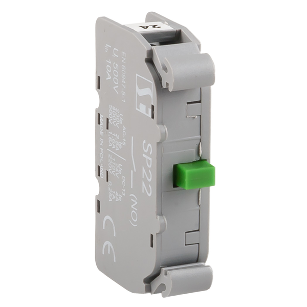 Normally open switch (10), green, NO, 2-step, for pendant control stations