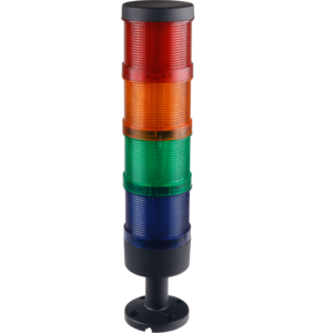 Signalsäule 70 mm komplett LED rot/gelb/grün/blau - Produktfoto